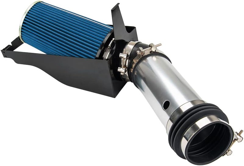 AUTOSITY 4" Cold Air Intake System Kits w/Filter Aluminum 7.3L Diesel Kit Compatible with 1999-2003 F250 F350 Super Duty, 1999-2003 Excursuion 7.3L V8 (Blue) - Image 1